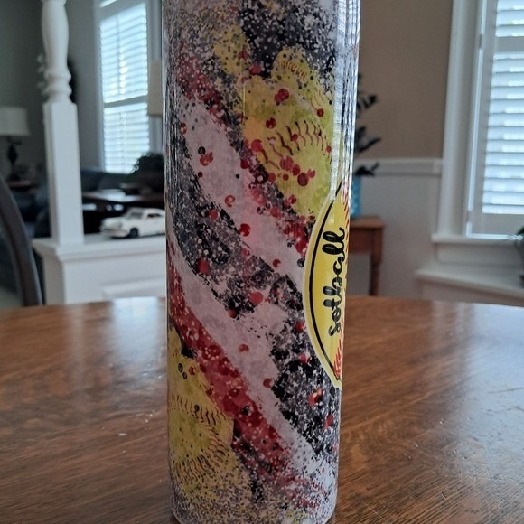 Softball Life Stainless‎ Steel 20 Ounce Tumbler for Hot and Cold Drinks - Picture 3 of 5